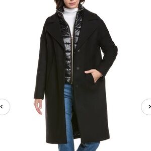 New Herno Twofer Wool-Blend Down Coat Size 42